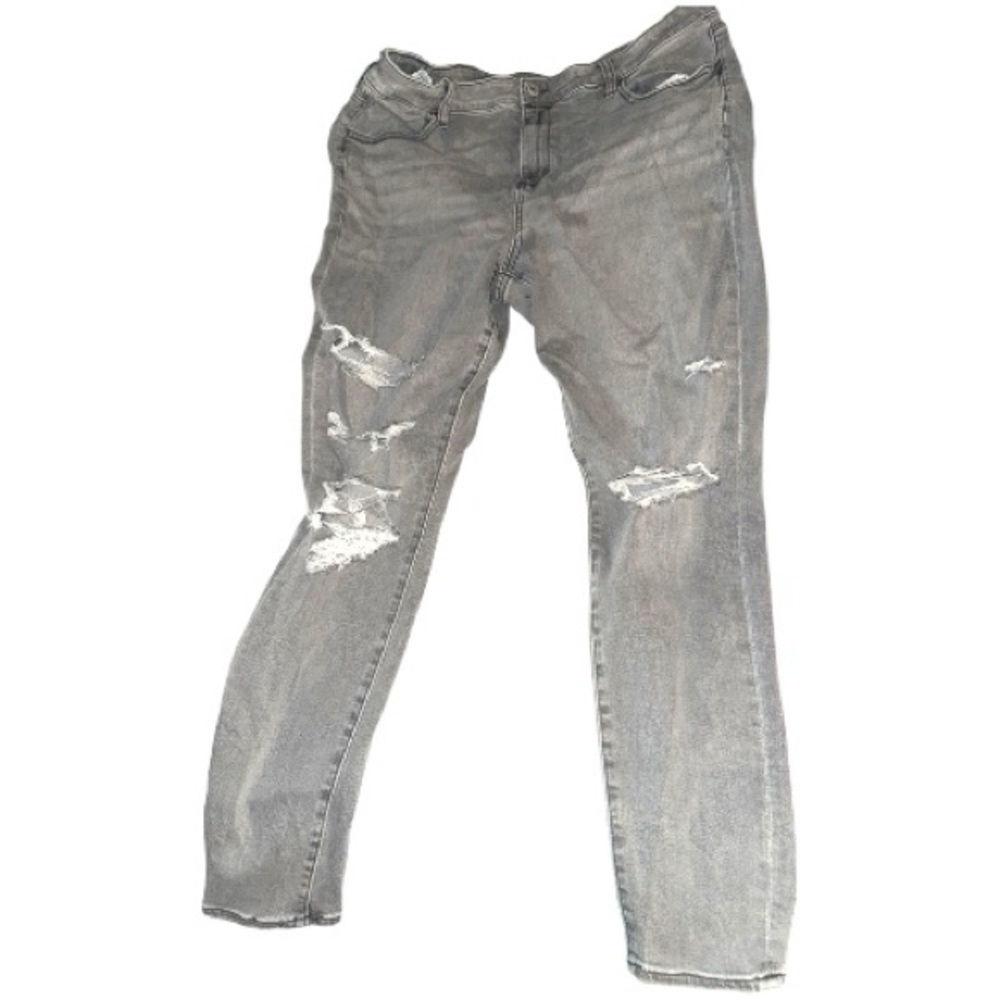 American Eagle Outfitters Distressed Skinny Jeans - Gray